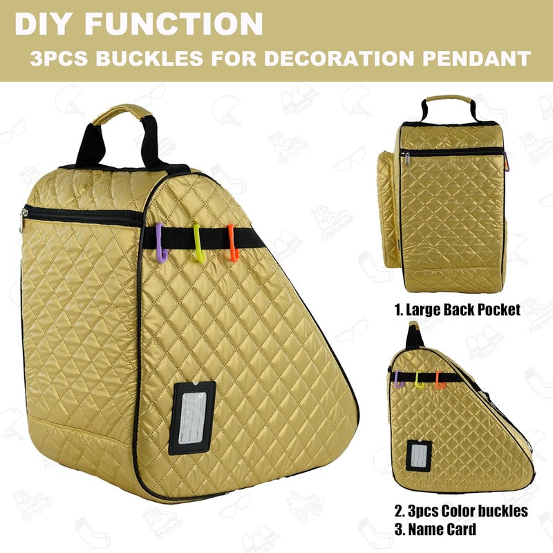 HEXIFUL Skate Bag for Ice, Inline, Roller & Quad Skates - Kids & Adults - Image 5